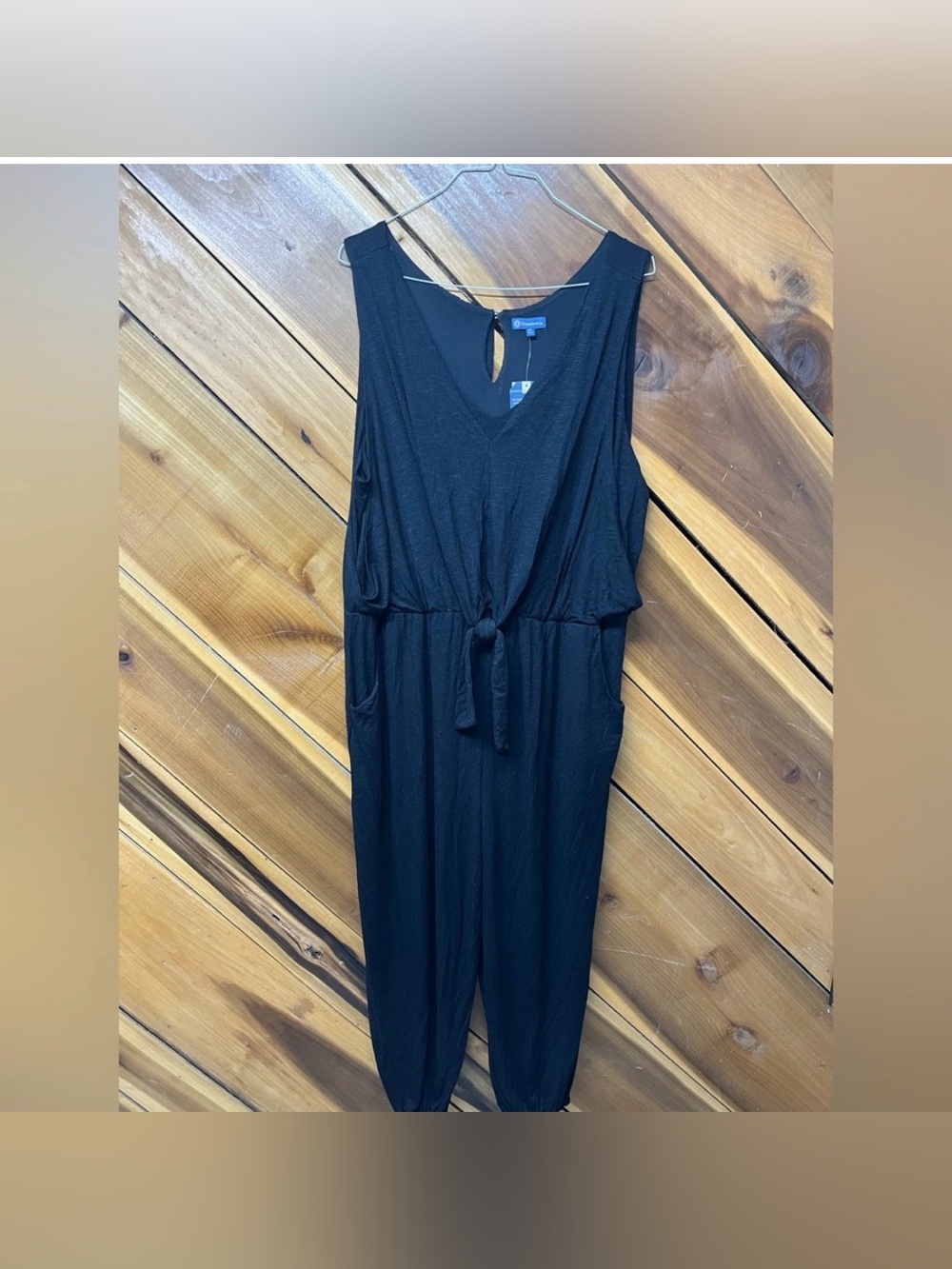 NWT Democracy Tie Front Jumpsuit - Navy